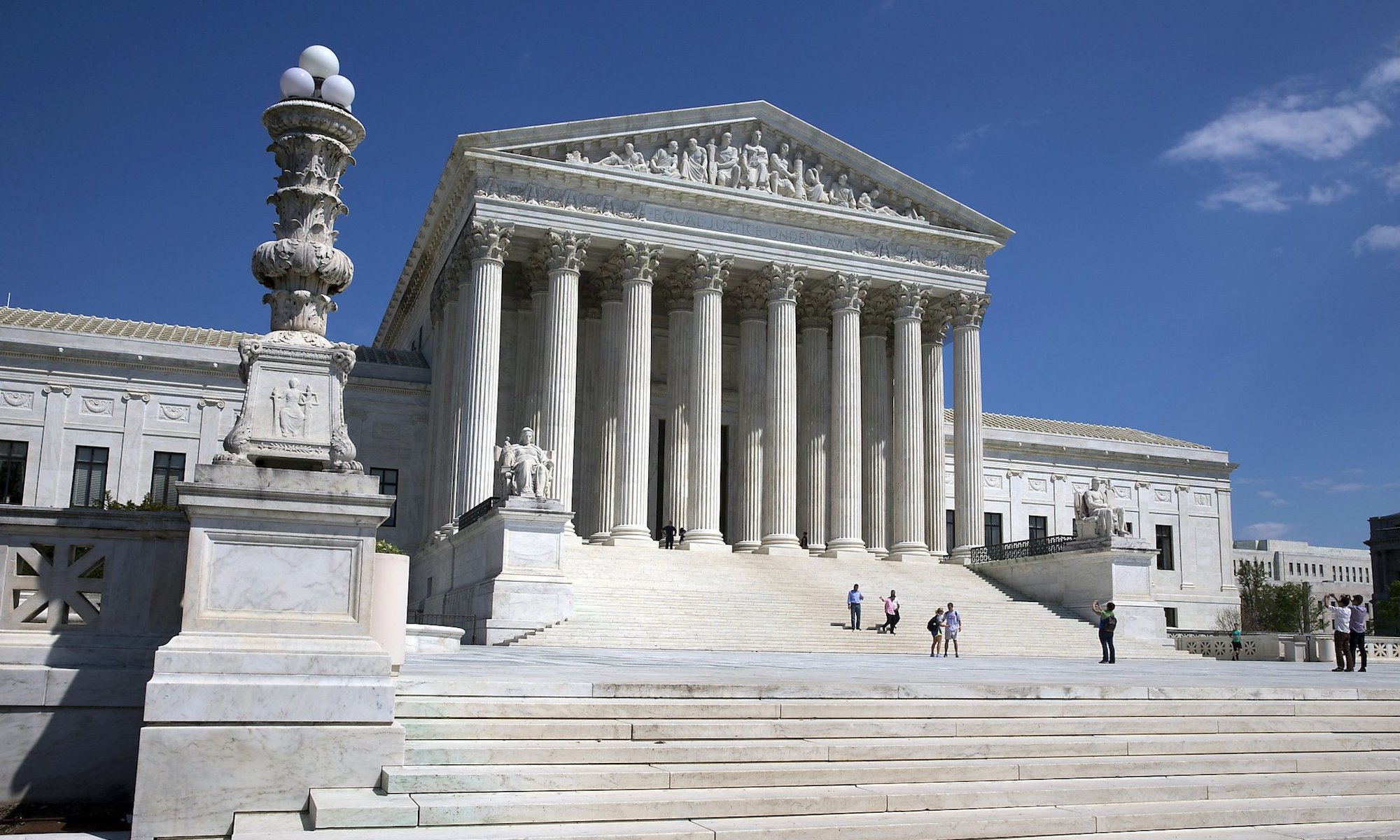 US Supreme Court building from front steps